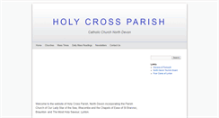 Desktop Screenshot of holycrossilfracombe.org.uk