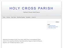 Tablet Screenshot of holycrossilfracombe.org.uk